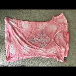 Buckle brand pink tie dye t shirt